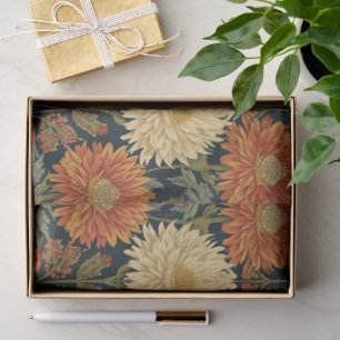 William Morris Chrysanthemums Floral Art Nouveau Tissue Paper