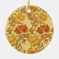 William Morris Chrysanthemums, Mustard Gold 