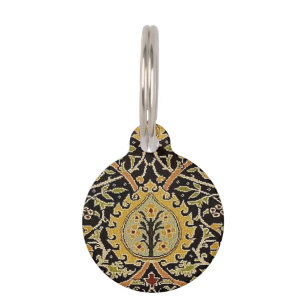 William Morris Classic Carpet Art Print Design Pet Tag