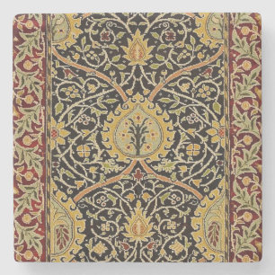 William Morris Classic Carpet Art Print Design Stone Coaster