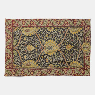 William Morris Classic Carpet Art Print Design Tea Towel