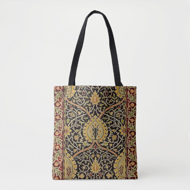 William Morris Classic Carpet Art Print Design Tote Bag (Front)