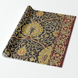 William Morris Classic Carpet Art Print Design Wrapping Paper