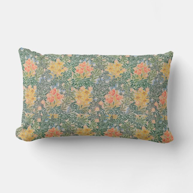 William Morris Classic Floral  Lumbar Cushion (Front)