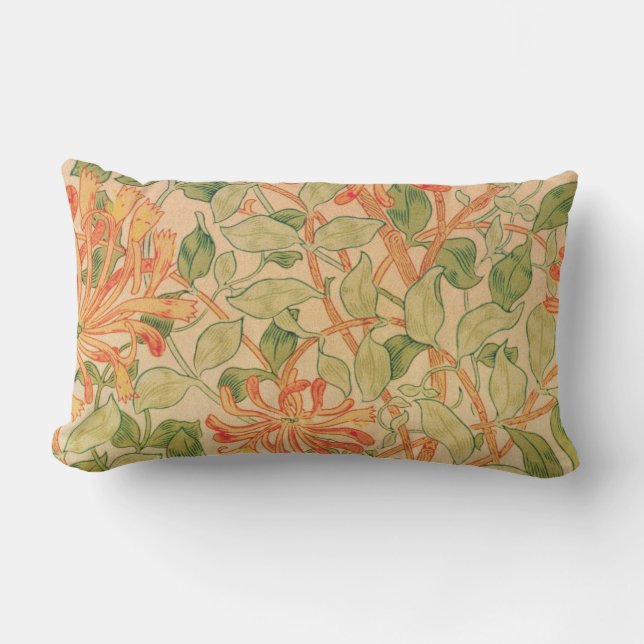 William Morris Classic Floral  Lumbar Cushion (Front)