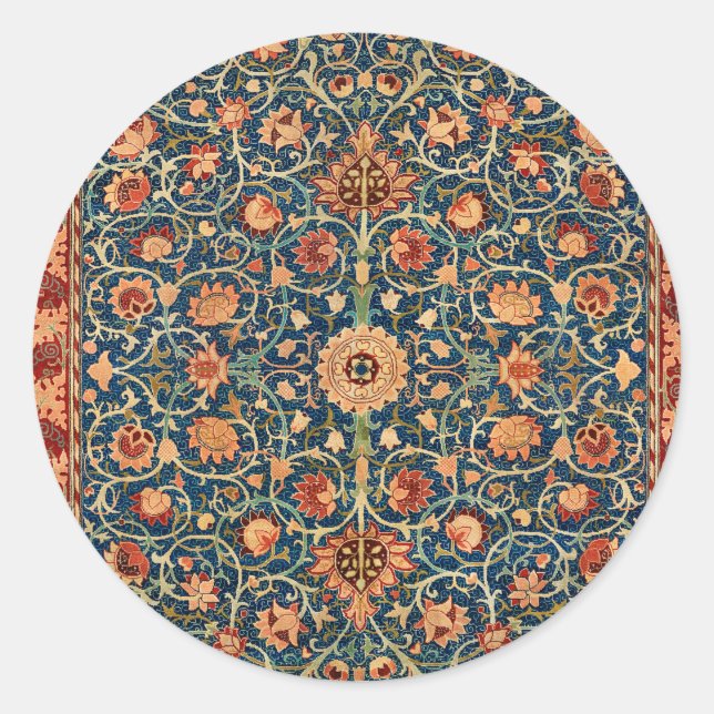 william morris classic round sticker (Front)