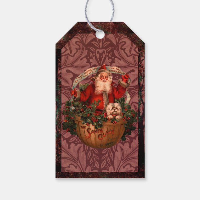 William * Morris  Claus  Gift Tags (Front)