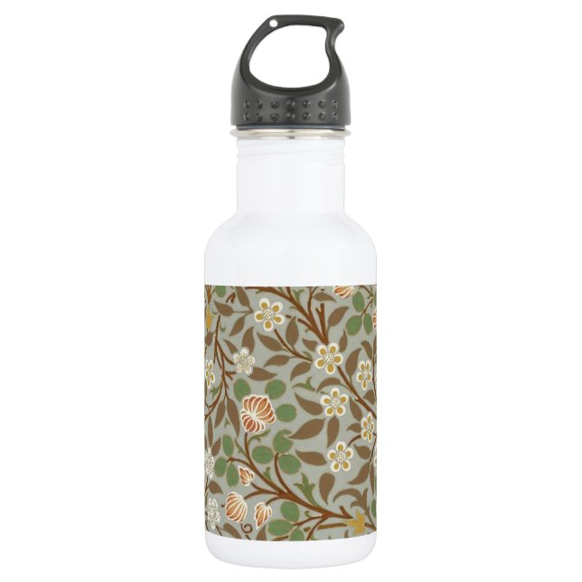 William Morris Clover Botanical Flower 532 Ml Water Bottle (Front)