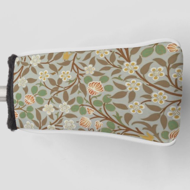 William Morris Clover Botanical Flower Golf Head Cover (Front)