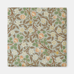 William Morris Clover Botanical Flower Magnet