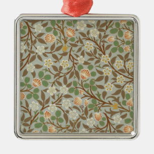 William Morris Clover Botanical Flower Metal Tree Decoration