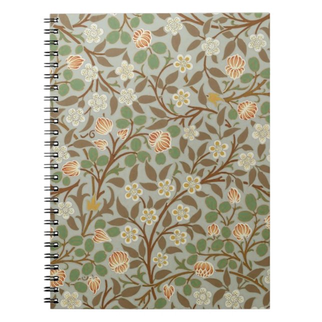 William Morris Clover Botanical Flower Notebook (Front)