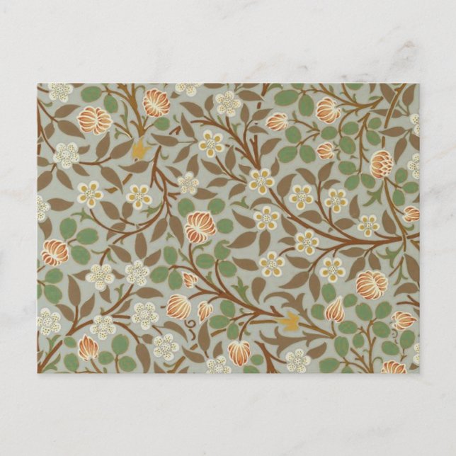 William Morris Clover Botanical Flower Postcard (Front)