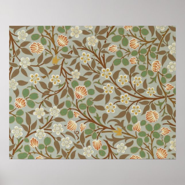William Morris Clover Botanical Flower Poster (Front)