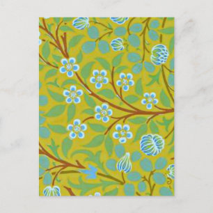 William Morris - Clover (yellow and blue) Postcard