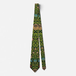 William Morris - Columbine, dark green, Case-Mate Tie