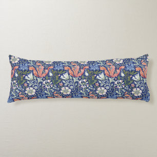William Morris Compton Floral Art Nouveau Pattern Body Cushion