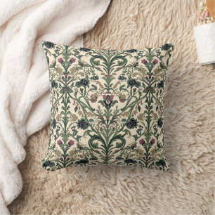 William Morris Compton Floral Art Nouveau Pattern Cushion