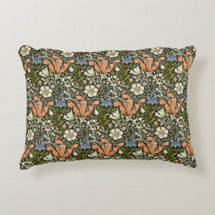 William Morris Compton Floral Art Nouveau Pattern Decorative Cushion
