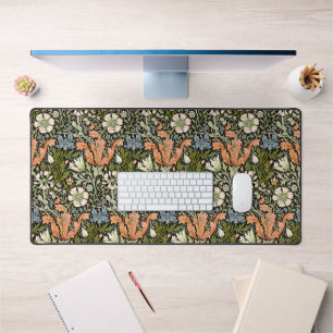 William Morris Compton Floral Art Nouveau Pattern Desk Mat