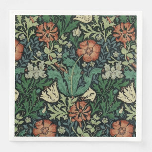 William Morris Compton Floral Art Nouveau Pattern Napkin