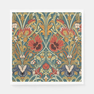 William Morris Compton Floral Art Nouveau Pattern Napkin