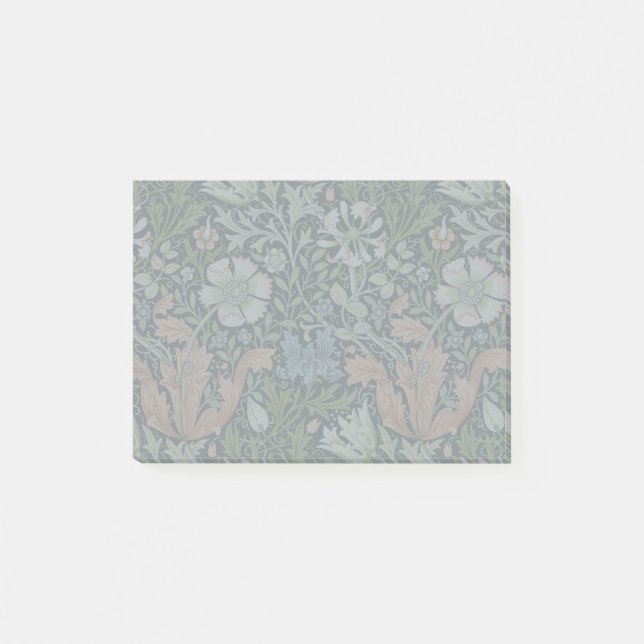 William Morris Compton Floral Art Nouveau Pattern Post-it Notes (Front)