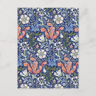 William Morris Compton Floral Art Nouveau Pattern Postcard