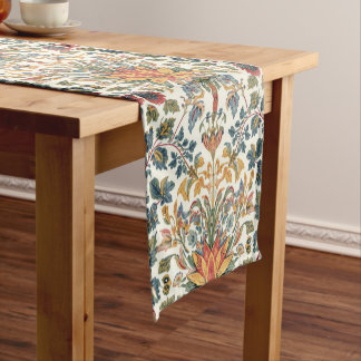 William Morris Compton Floral Art Nouveau Pattern Short Table Runner