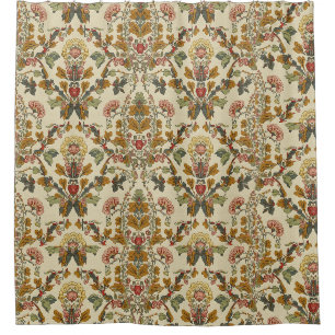 William Morris Compton Floral Art Nouveau Pattern Shower Curtain