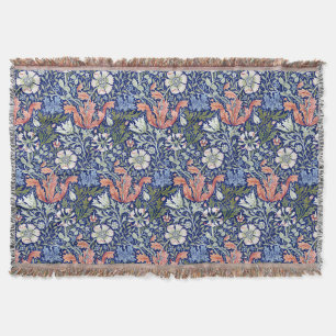 William Morris Compton Floral Art Nouveau Pattern Throw Blanket