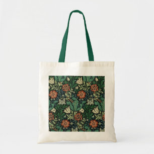 William Morris Compton Floral Art Nouveau Pattern Tote Bag