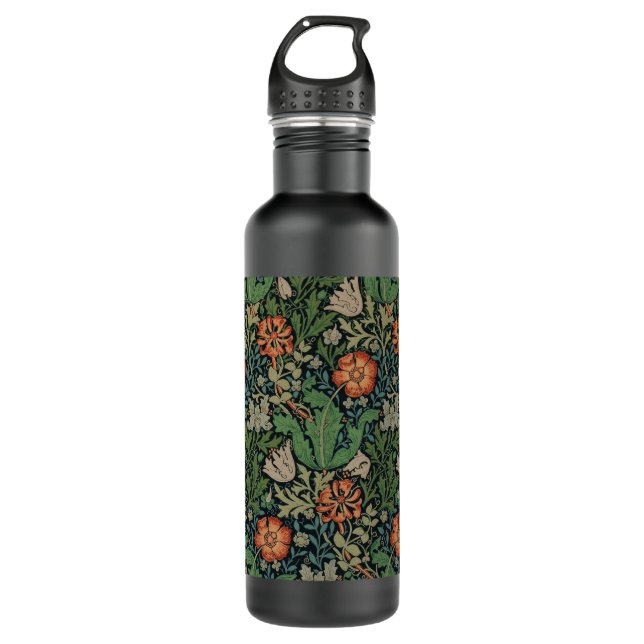 William Morris Compton Wallpaper Classic 710 Ml Water Bottle (Front)