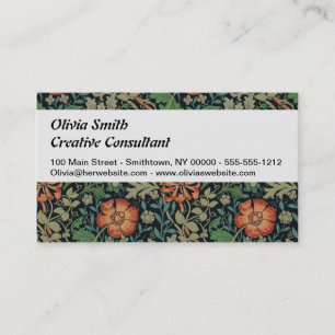 William Morris Compton Wallpaper Classic Business Card