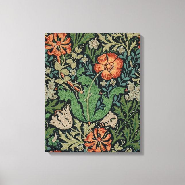 William Morris Compton Wallpaper Classic Canvas Print (Front)
