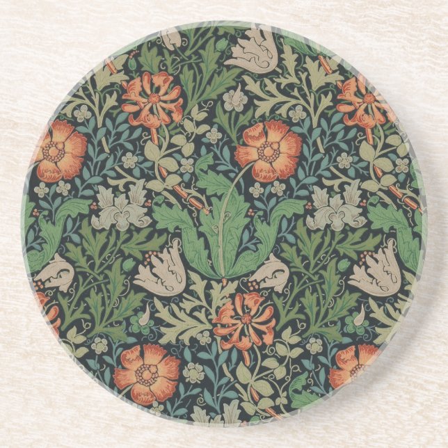 William Morris Compton Wallpaper Classic Coaster (Front)
