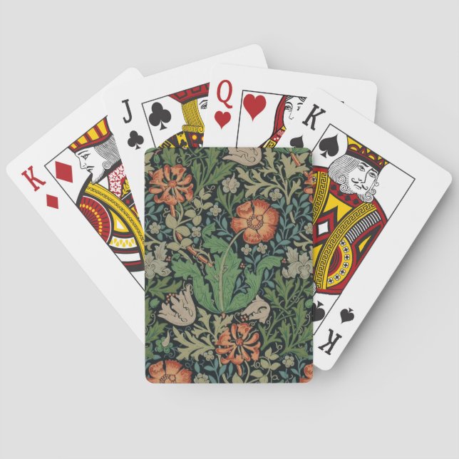 William Morris Compton Wallpaper Classic Playing Cards (Back)