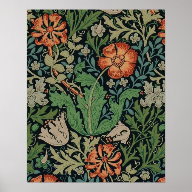 William Morris Compton Wallpaper Classic Poster (Front)