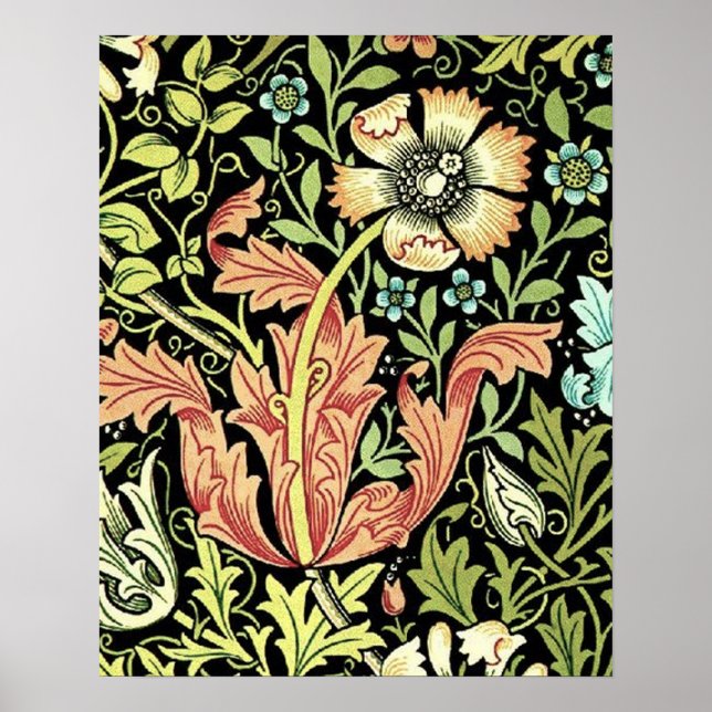 William Morris Compton Wallpaper Classic Poster (Front)