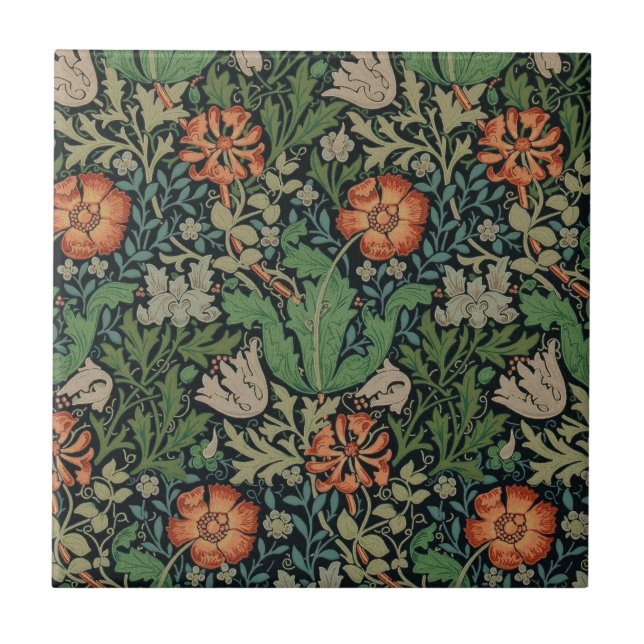 William Morris Compton Wallpaper Classic Tile (Front)