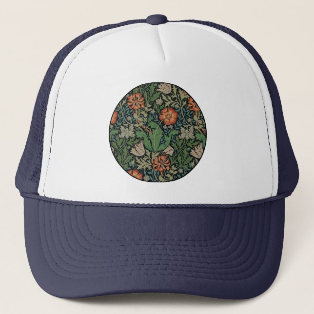 William Morris Compton Wallpaper Classic Trucker Hat (Front)