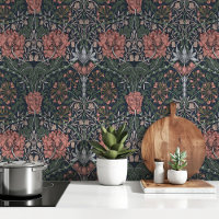 William Morris Coral Blush "Honeysuckle"