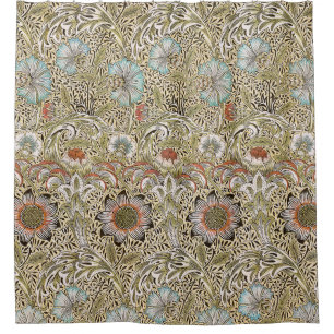 William Morris Corncockle Vintage Floral Shower Curtain
