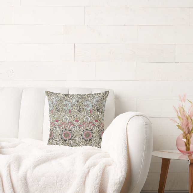 William Morris Corncockle wallpaper floral  Cushion (Couch)