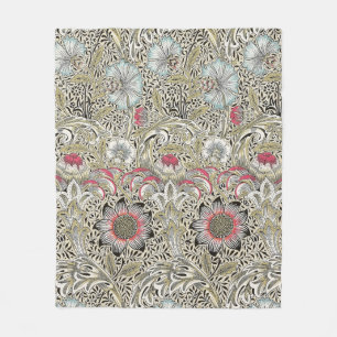 William Morris Corncockle wallpaper floral Fleece Blanket