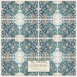 William Morris Craftsman Era Vintage Sketch RIGHT  Tile<br><div class="desc">RIGHT SIDE FOR PATTERN: ORDER EQUAL NUMBERS OF LEFT & RIGHT SIDE TILE, . NOTE: INSTALLATION RECOMMENDATIONS BELOW. These tiles were created from a Museum image of vintage watercolor and gouache painted Craftsmen era art sketches. These William Morris designs include pencil sketch elements and guidelines that show the intricate process...</div>