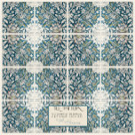 William Morris Craftsman Era Vintage Sketch RIGHT  Tile<br><div class="desc">RIGHT SIDE FOR PATTERN: ORDER EQUAL NUMBERS OF LEFT & RIGHT SIDE TILE, . NOTE: INSTALLATION RECOMMENDATIONS BELOW. These tiles were created from a Museum image of vintage watercolor and gouache painted Craftsmen era art sketches. These William Morris designs include pencil sketch elements and guidelines that show the intricate process...</div>