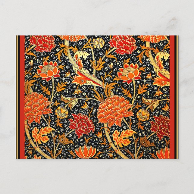 William Morris, Cray, colourful vintage pattern Postcard (Front)
