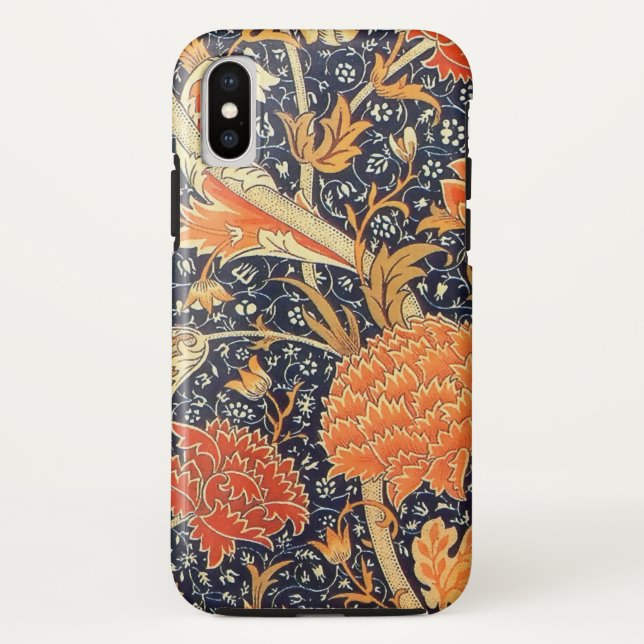 William Morris Cray Floral Art Nouveau Pattern Case-Mate iPhone Case (Back)