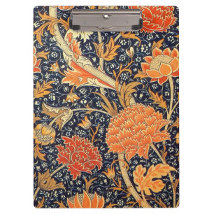 William Morris Cray Floral Art Nouveau Pattern Clipboard